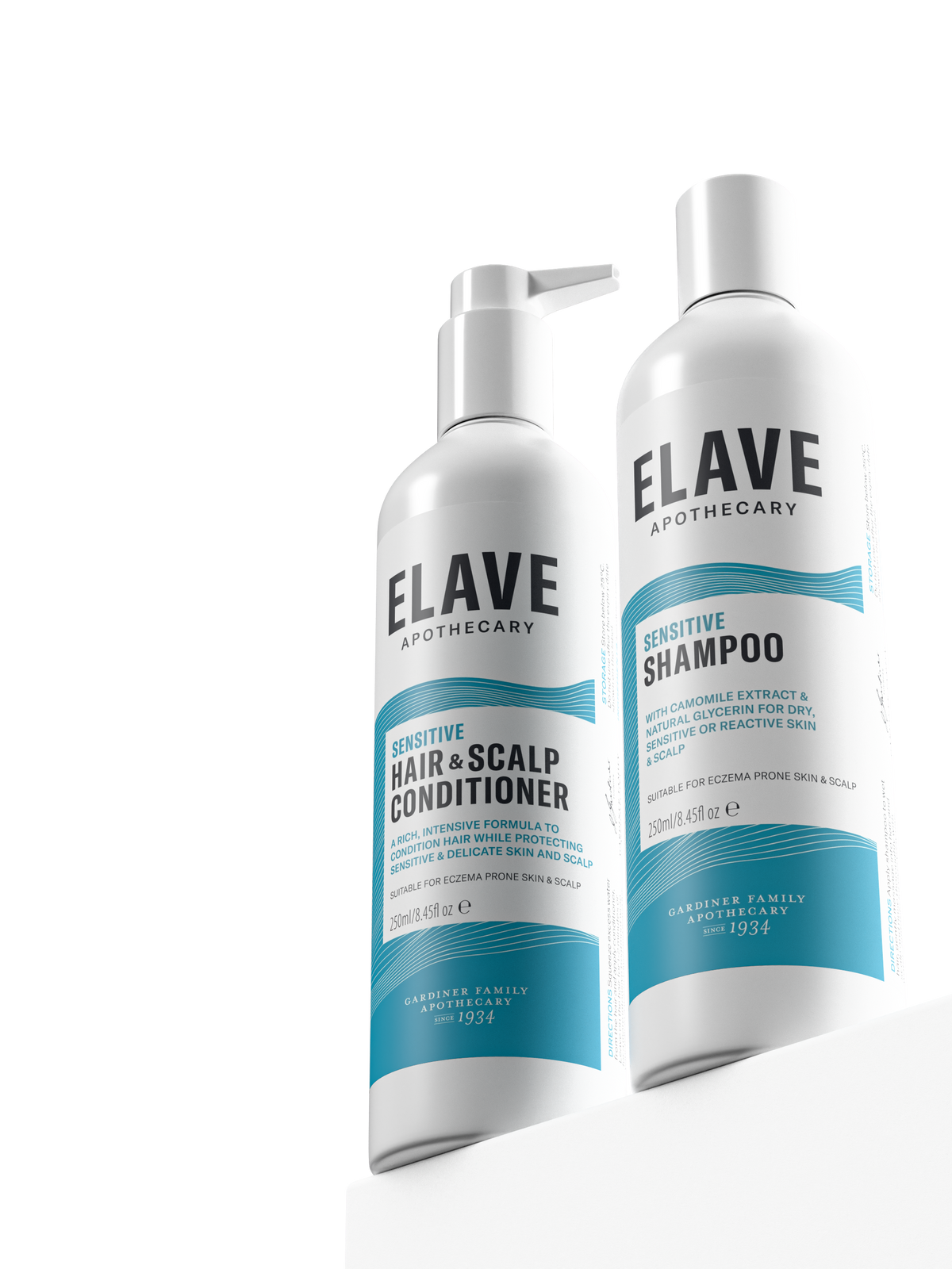 Elave Sensitive Shampoo and Hair & Scalp Conditioner
