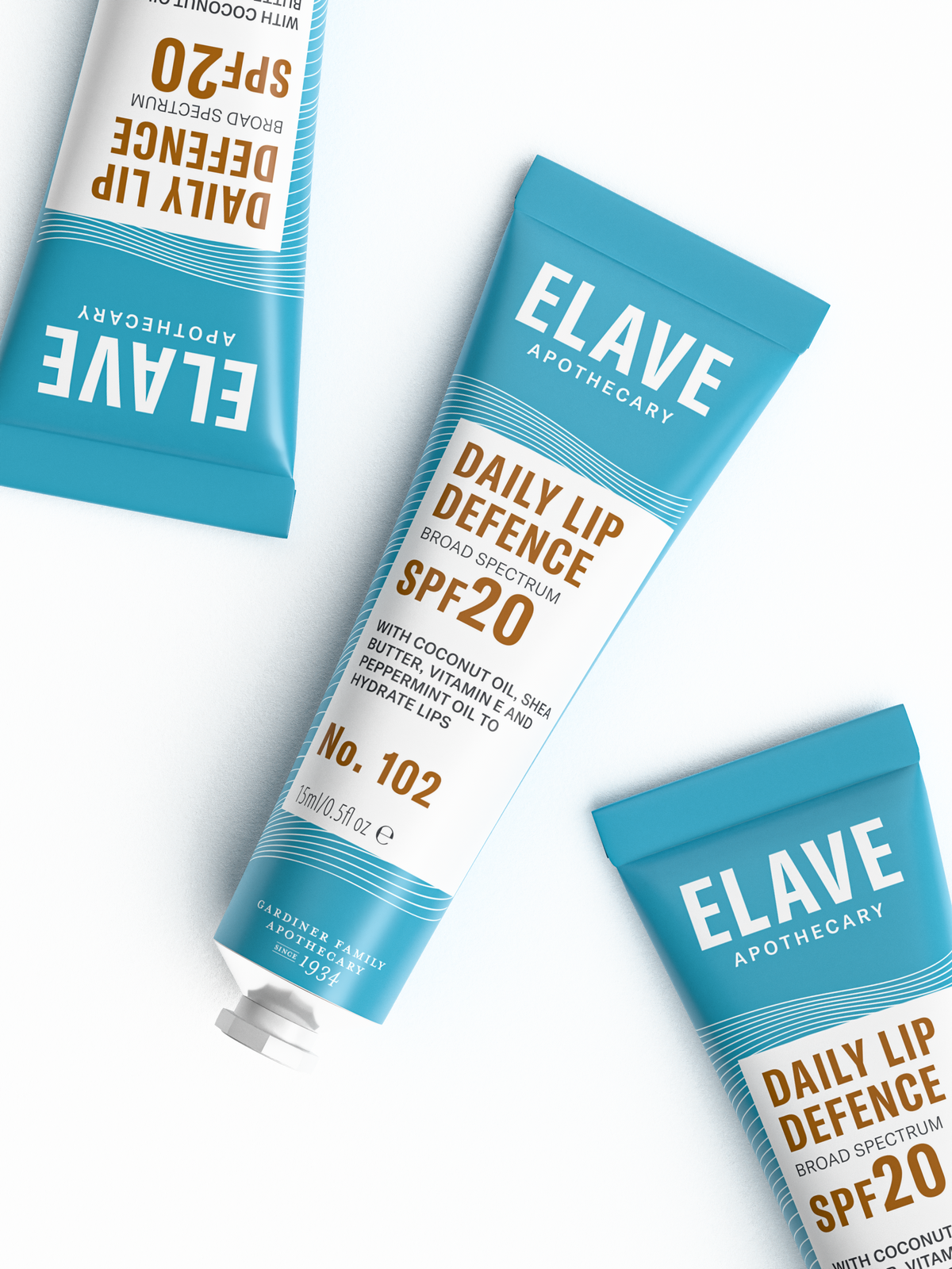 Elave Daily Lip Defence SPF20 tubes
