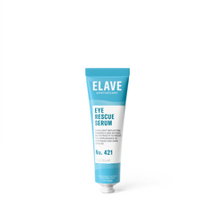 Elave Eye Rescue Serum No. 421 tube on white background